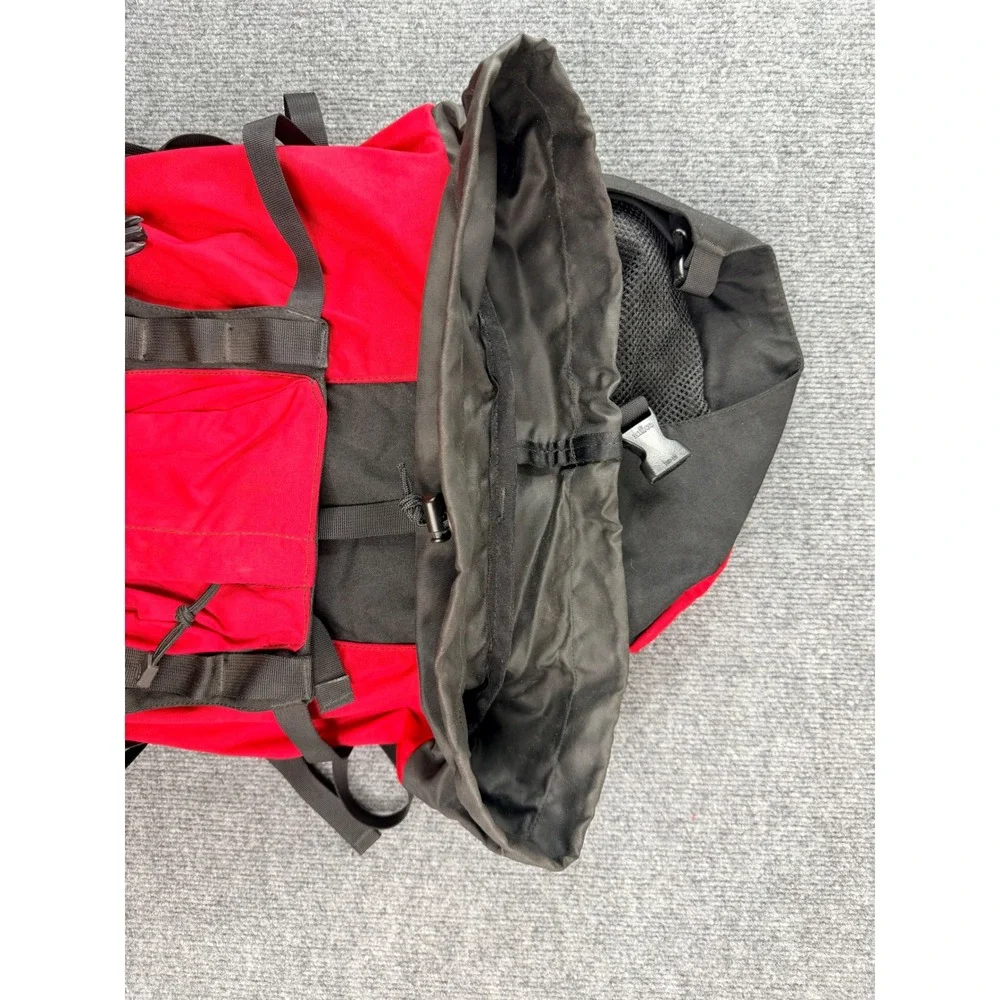 Vintage North Face Patrol Pack Backpack Red Black Hiking Travel Nylon Bag